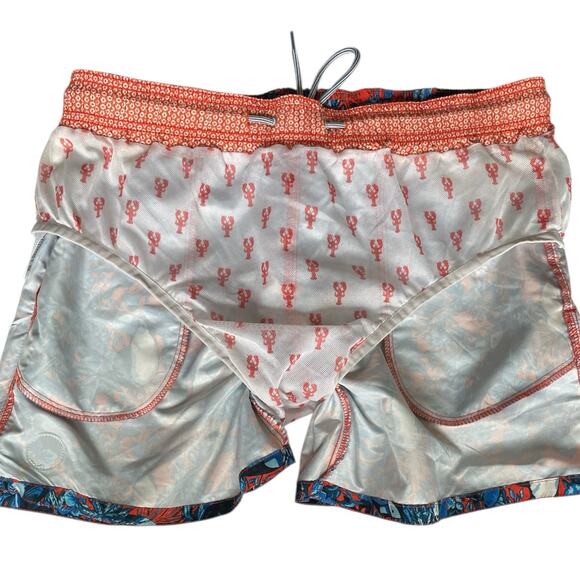 Ted Baker Men's Swim Trunk Toucan Print Size 4 Large Lined Pockets - Picture 7 of 10